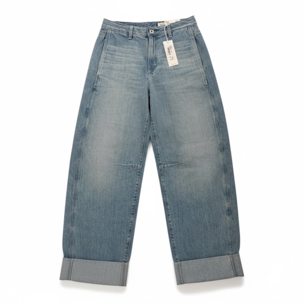 AG Mercer High Rise Cuffed Barrel Jeans